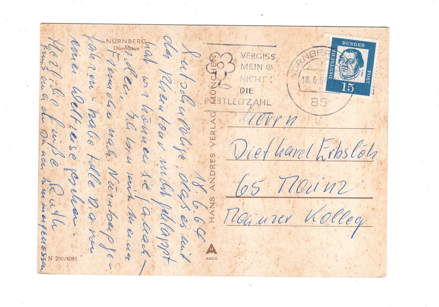 Ansichtskarte Nürnberg / Dürerhaus / G1-61