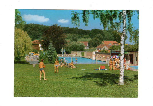 Ansichtskarte Pr. Oldendorf / Waldschwimmbad