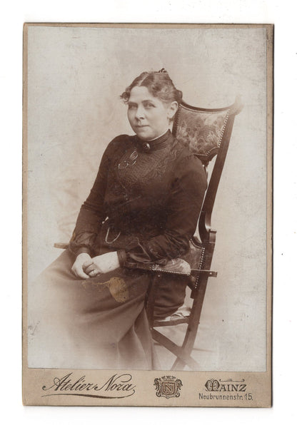 Fotografie Feine Dame - Mainz 1890er / CAB W-28