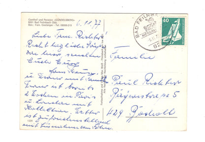 Ansichtskarte Gasthof und Pension Gundelsberg / Bad Feilnbach / Oberbayern