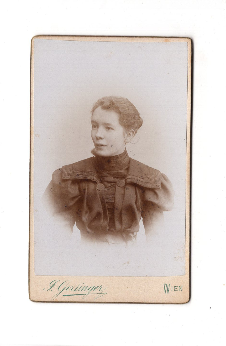 Fotografie Damenportrait - Wien 1890er / CDV C1-06