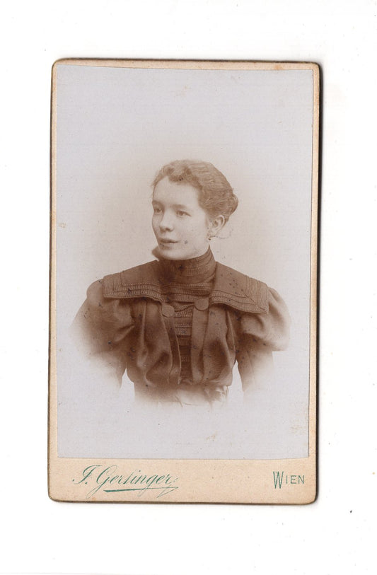 Fotografie Damenportrait - Wien 1890er / CDV C1-06
