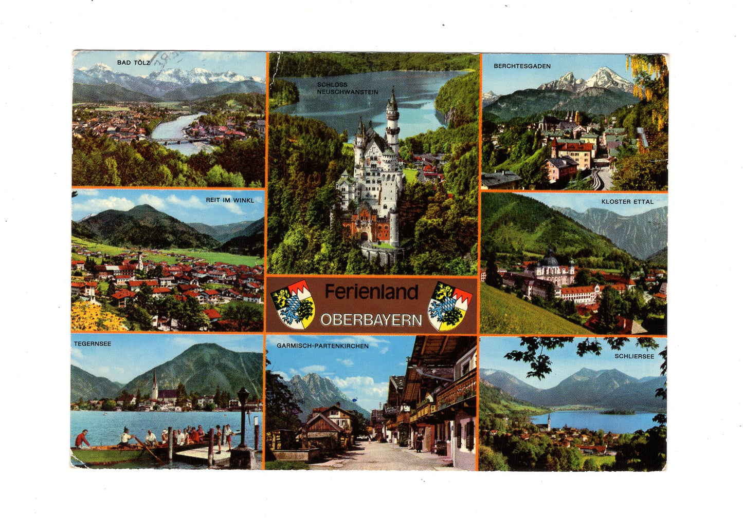 Ansichtskarte Ferienland Oberbayern / Schliersee / Berchtesgaden +++