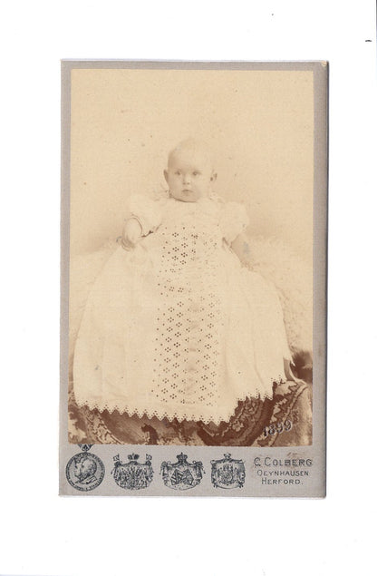 Fotografie Schönes Kinderbild / Baby - Bad Oeynhausen / Herford 1899
