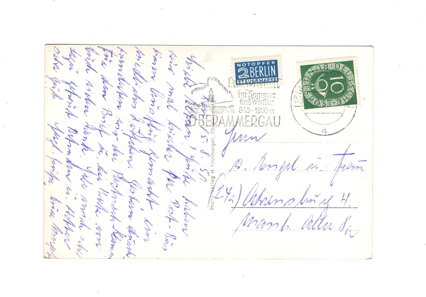 Ansichtskarte Passionsspieldorf Oberammergau / Haus Alte Post