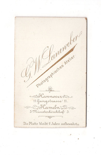 Fotografie Damenportrait - Hannover 1880er / CDV N1-16