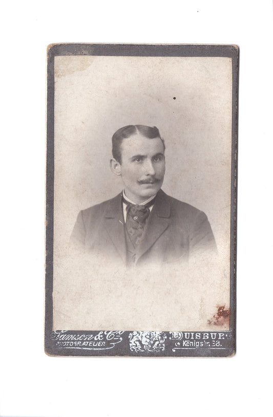 Fotografie Herrenportrait - Duisburg um 1900