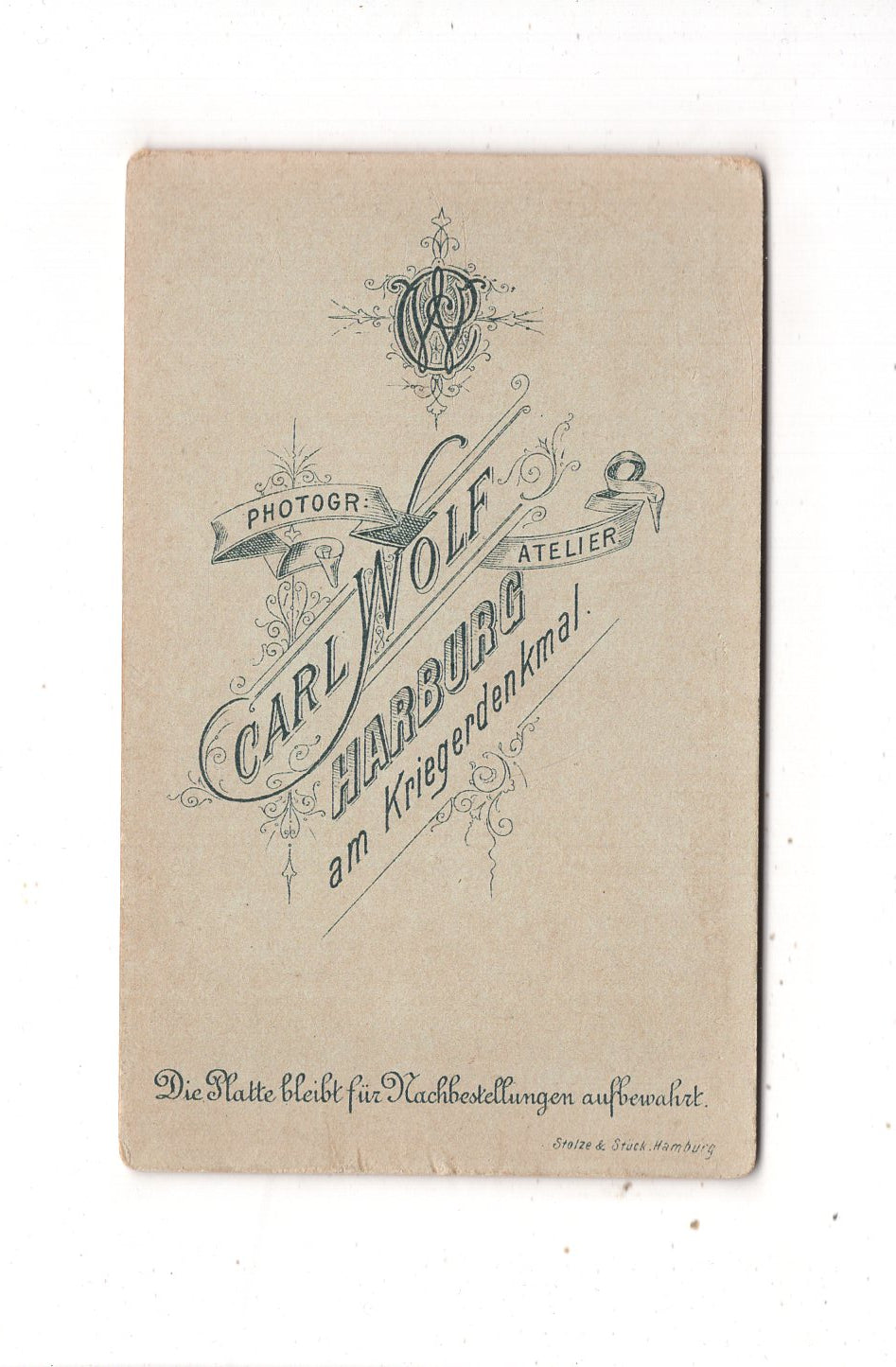Fotografie Niedliches kleines Kind - Hamburg Harburg um 1890