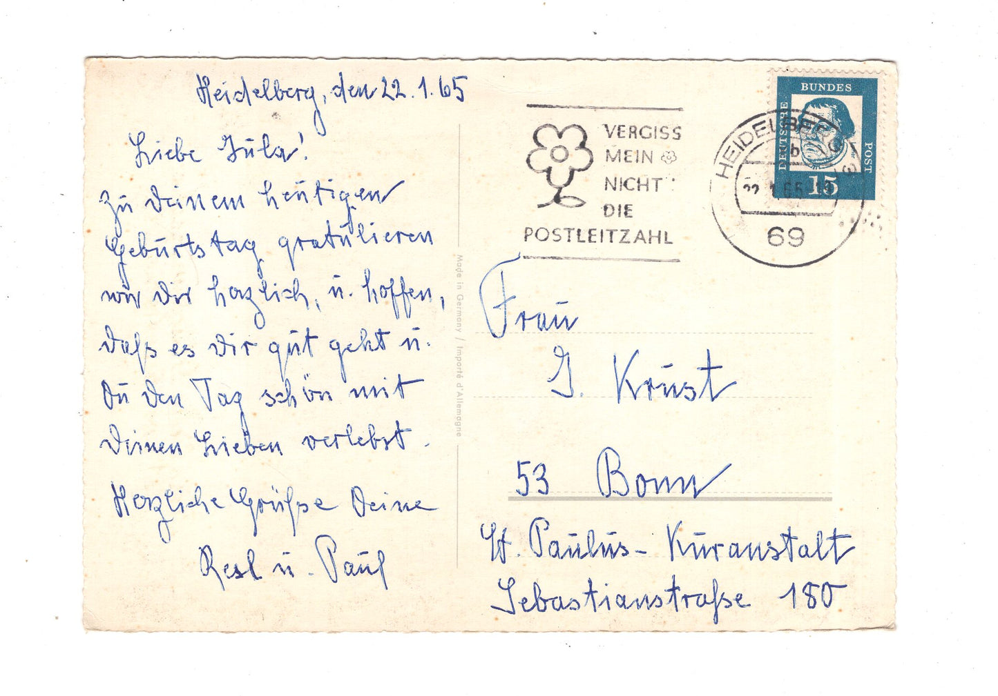 Ansichtskarte Glückwünsche / Glückwunsch zum Geburtstag / L1-59