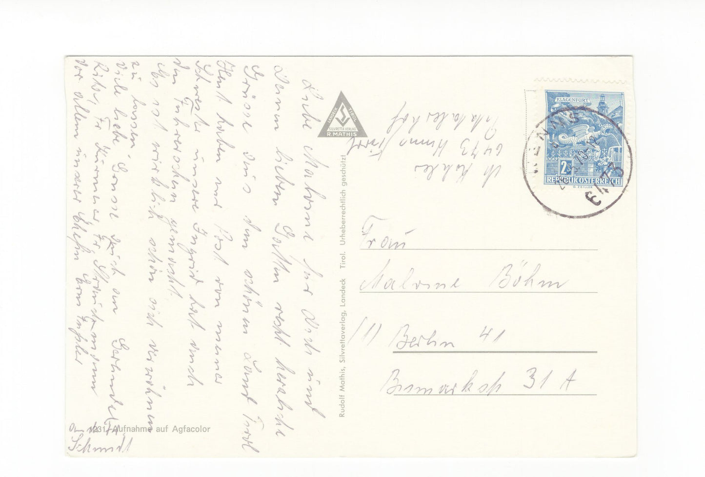 Ansichtskarte Wenns / Pitztal / Tirol / Österreich