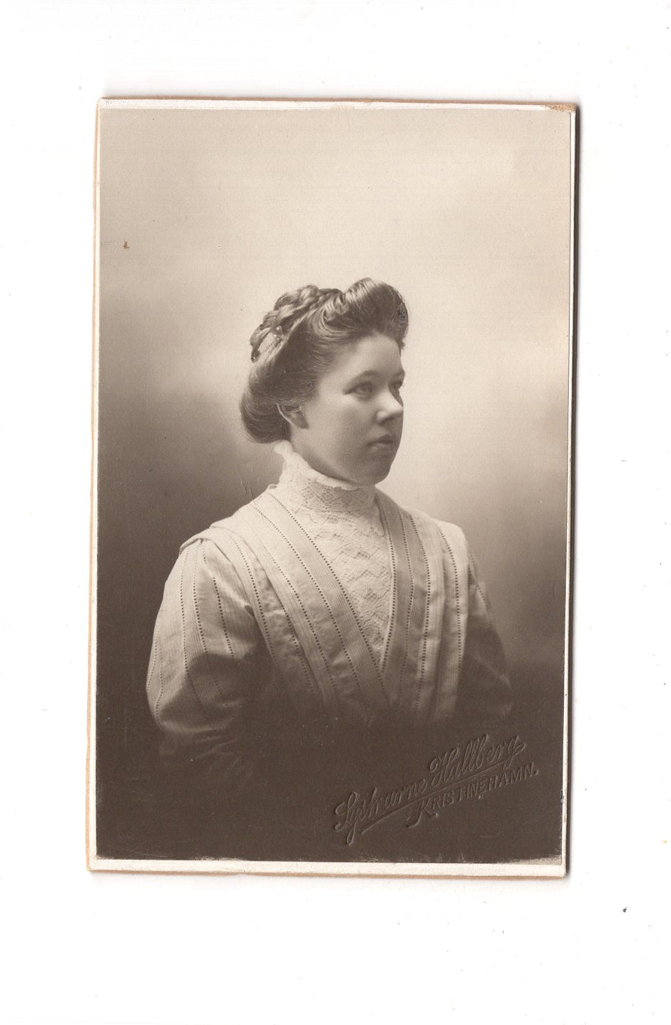 Fotografie Damenportrait - Kristinehamn 1900er / CDV C1-06