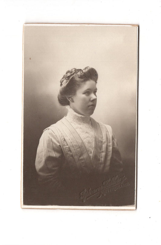 Fotografie Damenportrait - Kristinehamn 1900er / CDV C1-06