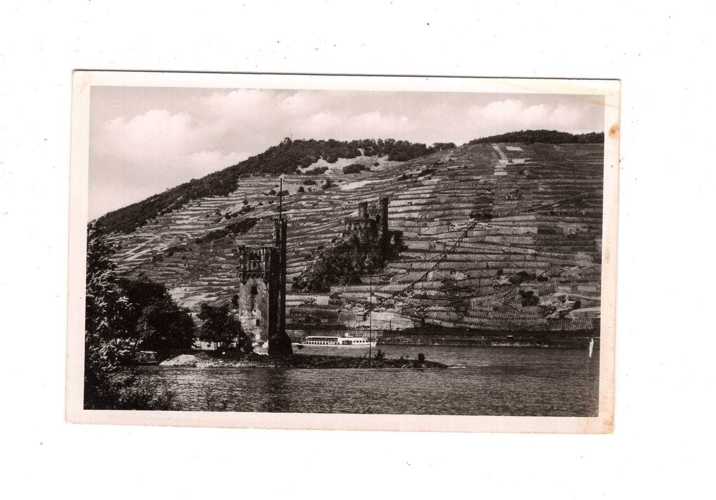 Ansichtskarte Mäuseturm und Ruine Ehrenfels bei Bingen am Rhein / M1-66