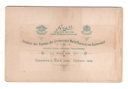 Fotografie Feine Dame - Mannheim 1890er / CAB W-28