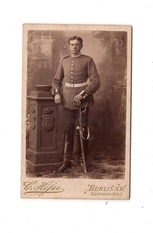 Fotografie Soldat - Berlin um 1880 / CDV M1-09