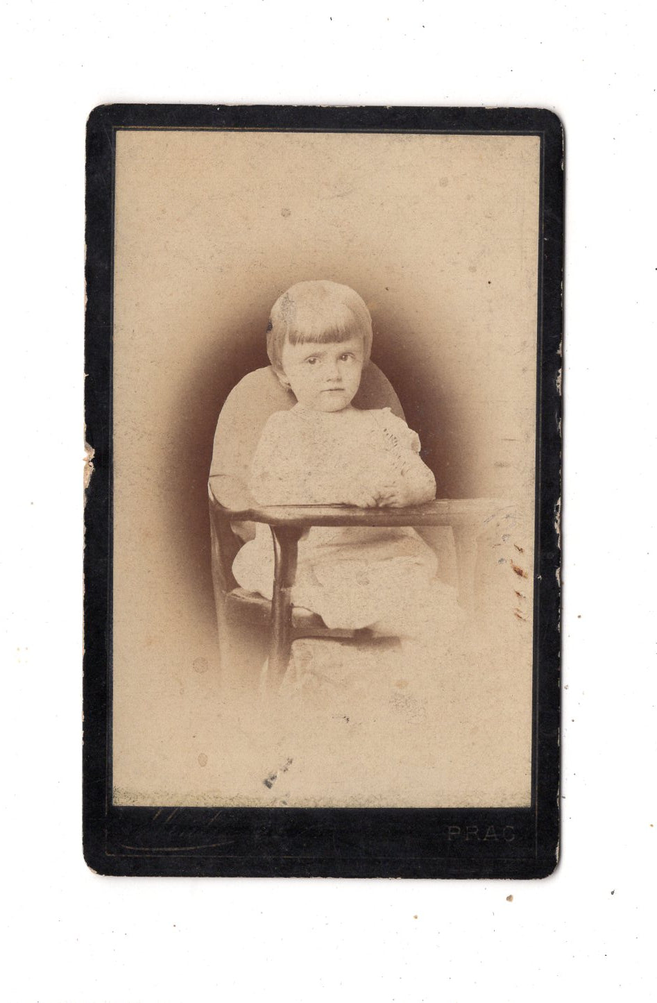 Fotografie Niedliches kleines Kind - Prag 1880er