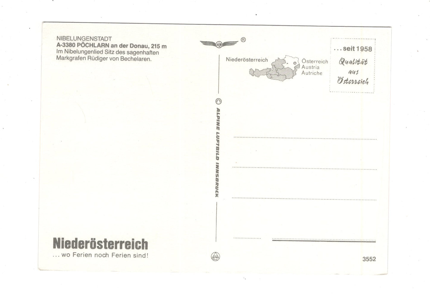 Ansichtskarte Pöchlarn an der Donau / Niederösterreich / Österreich