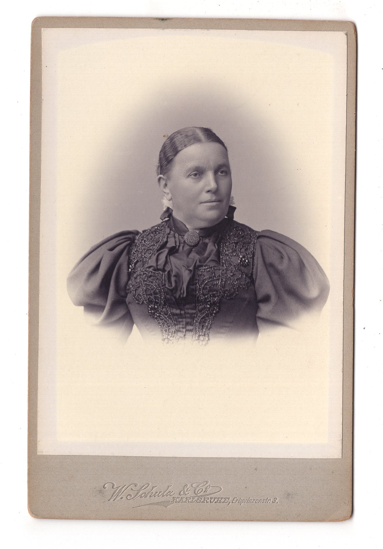 Fotografie Feine Dame - Karlsruhe um 1900