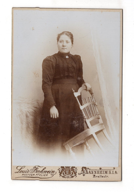 Fotografie Feine Dame - Mannheim 1890er / CAB W-28