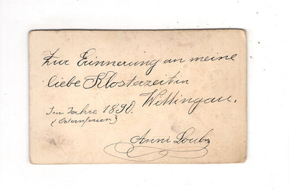 Fotografie Damenportrait - Leitmeritz / Wittingau 1890 / CDV N1-16