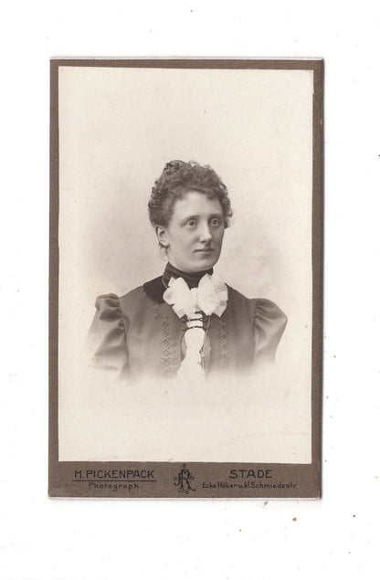 Fotografie Damenportrait - Stade um 1900 / CDV N1-17