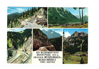 Ansichtskarte Gaichtpass zwischen Weißenbach und Nesselwängle / Tirol / Österreich