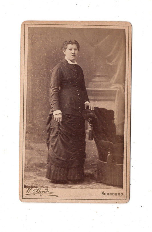 Fotografie Feine Dame - Nürnberg um 1880