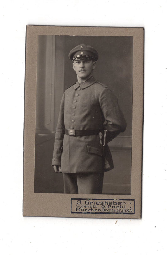 Fotografie Soldat - München um 1910 / CDV M1-09