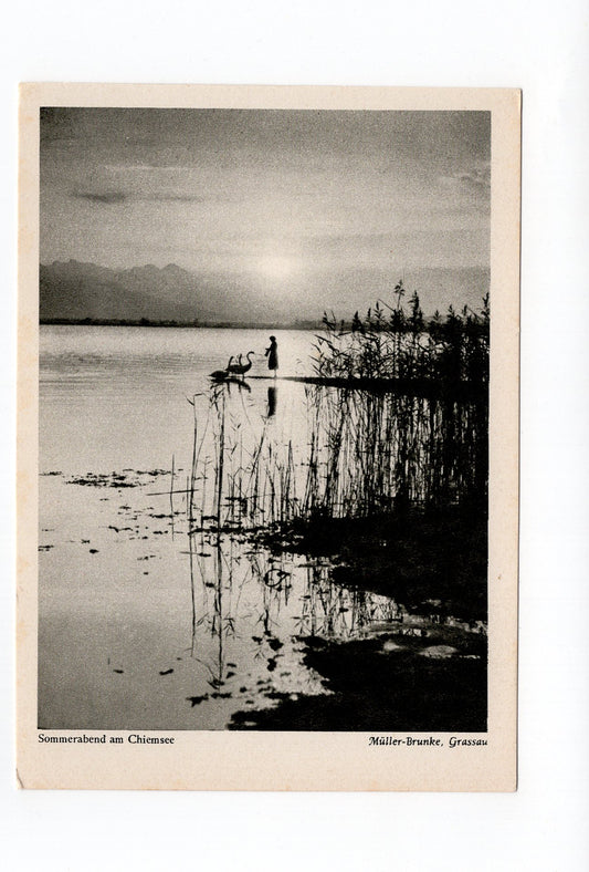 Ansichtskarte Sommerabend am Chiemsee