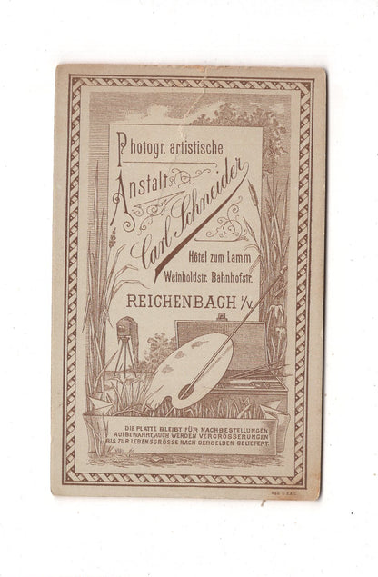 Fotografie Feine Dame - Reichenbach im Vogtland 1890er / CDV L1-28