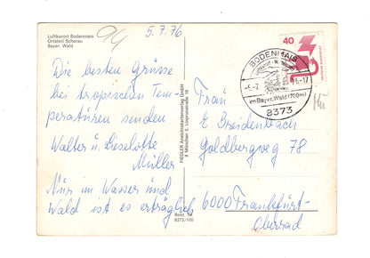 Ansichtskarte Bodenmais / Bayerischer Wald / Ortsteil Scherau