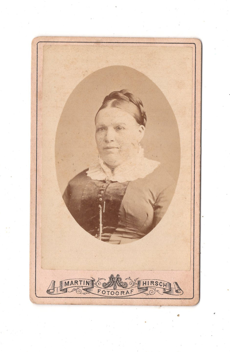 Fotografie Damenportrait - Karlsbad um 1880 / CDV N1-17