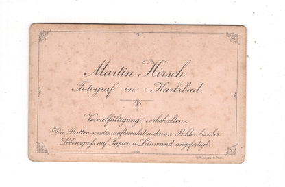 Fotografie Damenportrait - Karlsbad um 1880 / CDV N1-17
