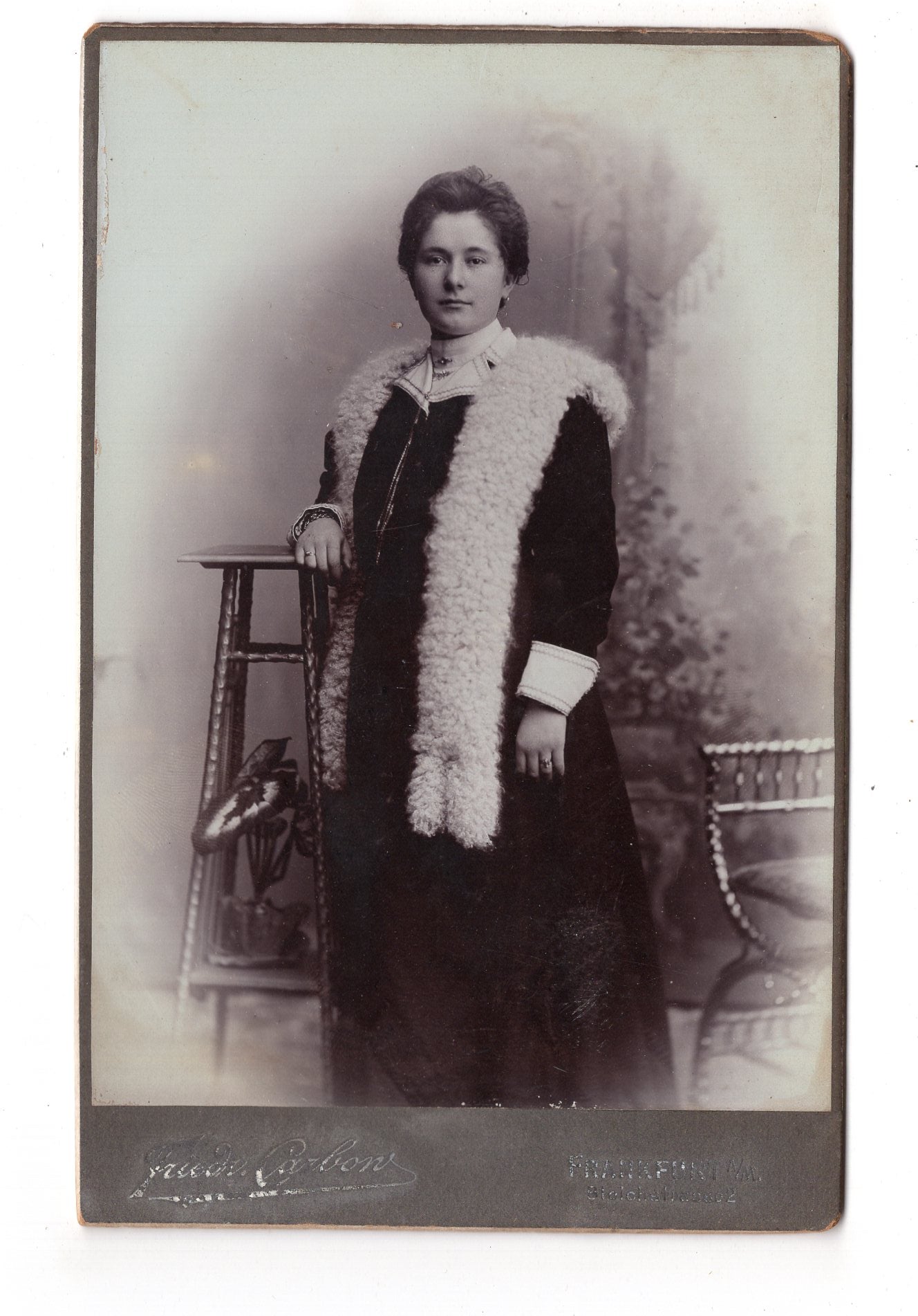 Fotografie Feine Dame - Frankfurt Main um 1900