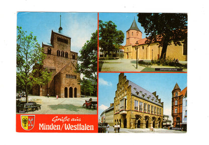 Ansichtskarte Minden / Westfalen / Dom / Rathaus +++