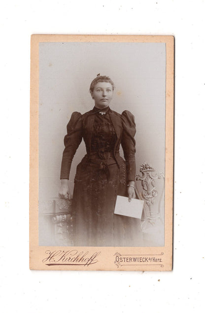 Fotografie Feine Dame - Osterwieck a. Harz 1890er