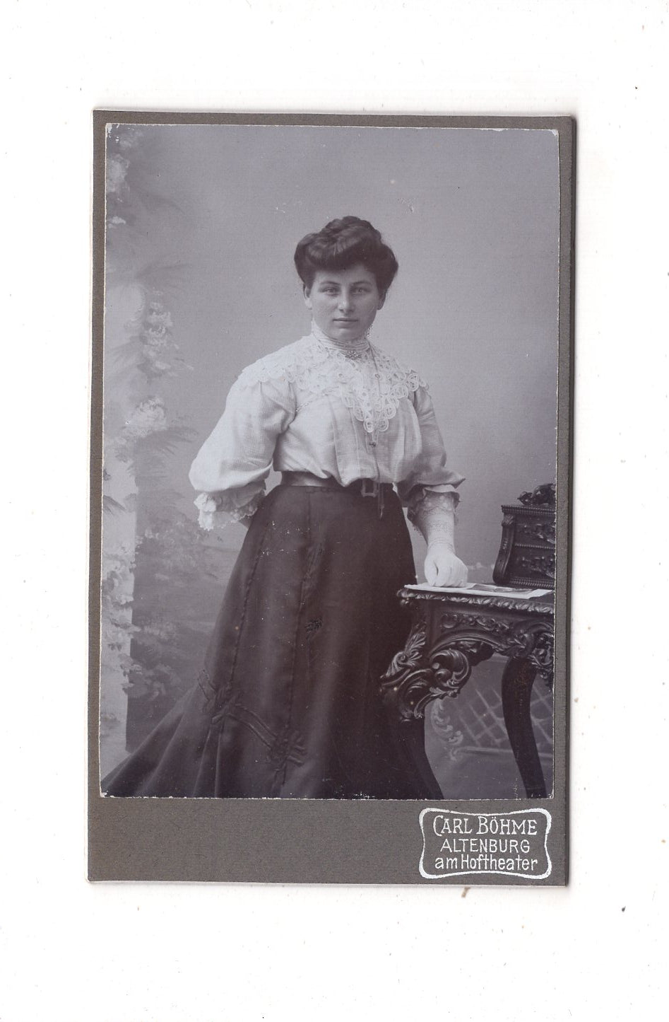 Fotografie Feine Dame - Altenburg 1900er / CDV L1-28