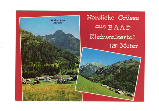 Ansichtskarte Kleinwalsertal / Baad / Österreich