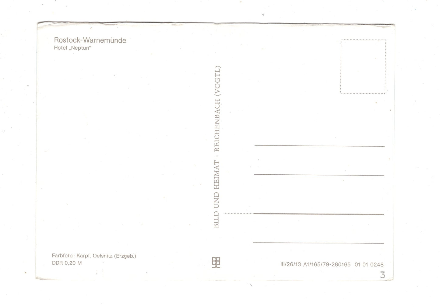 Ansichtskarte Rostock-Warnemünde / Hotel Neptun / L1-69