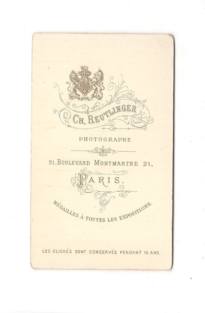 Fotografie Damenportrait - Paris um 1890 / CDV C1-07