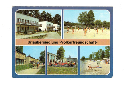 Ansichtskarte Urlaubersiedlung Völkerfreundschaft / Klink / Kreis Waren