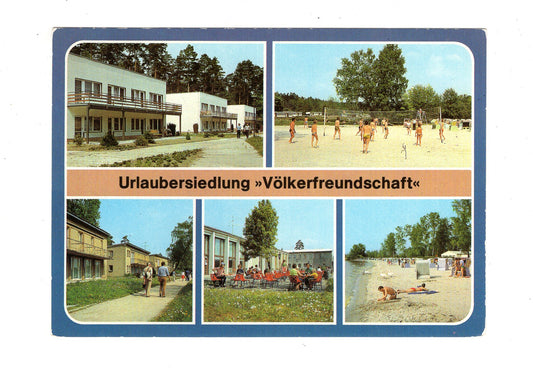 Ansichtskarte Urlaubersiedlung Völkerfreundschaft / Klink / Kreis Waren
