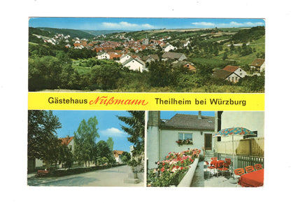 Ansichtskarte Gästehaus Nußmann / Theilheim bei Würzburg