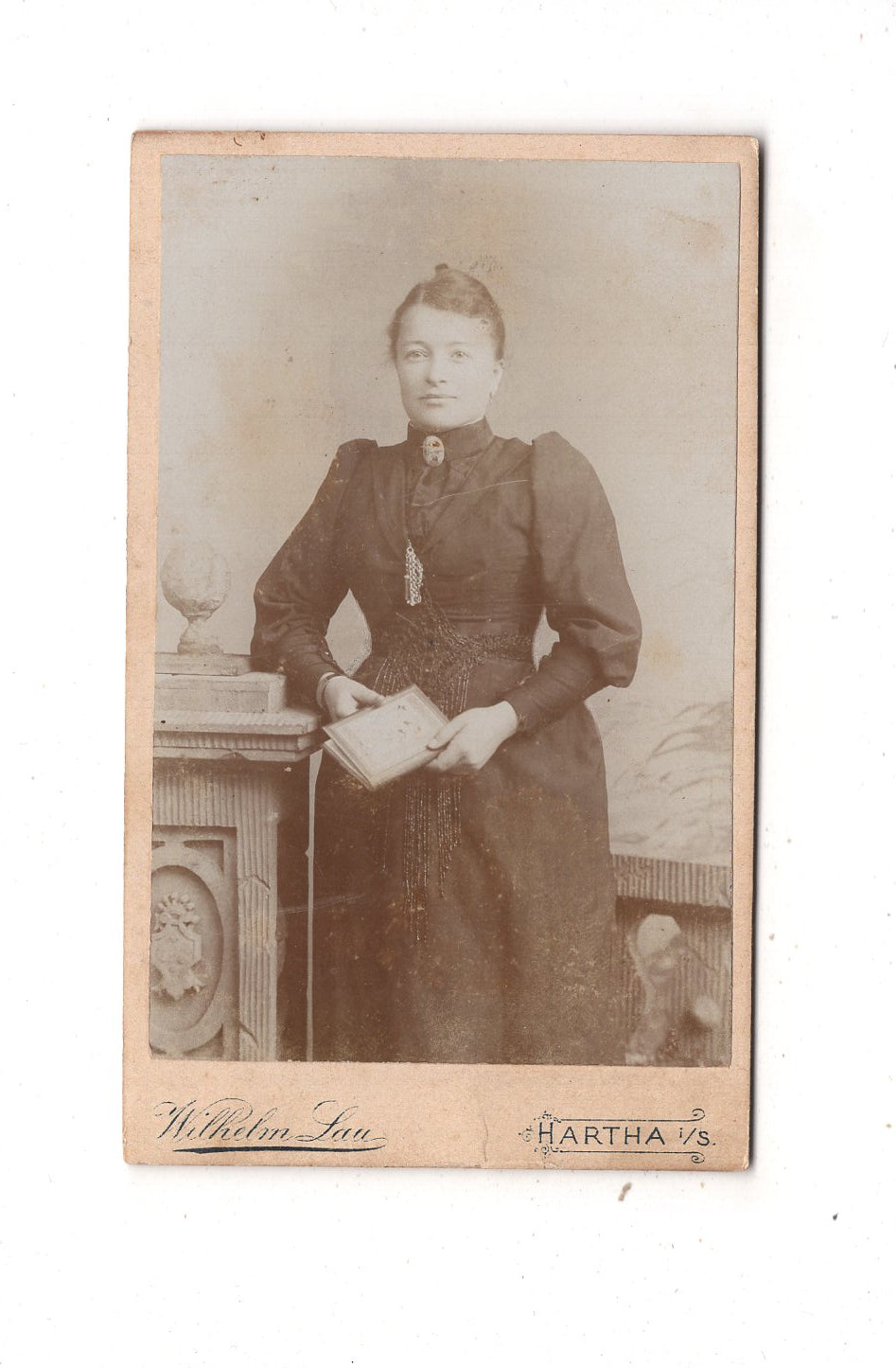 Fotografie Feine Dame - Hartha 1890er / CDV L1-28