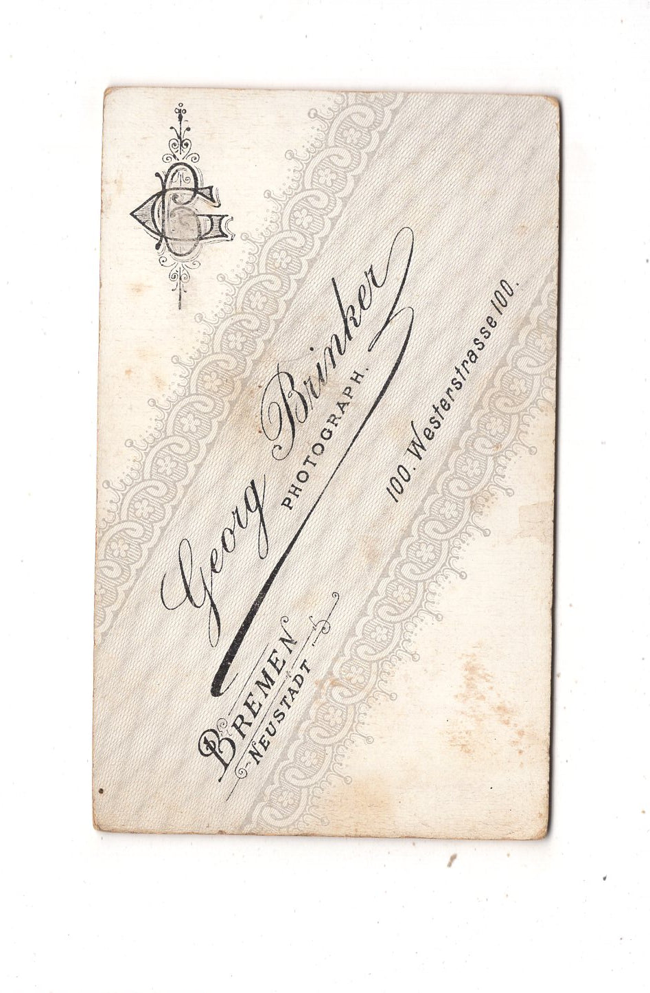 Fotografie Niedliches kleines Mädchen - Bremen 1880er / CDV M1-29