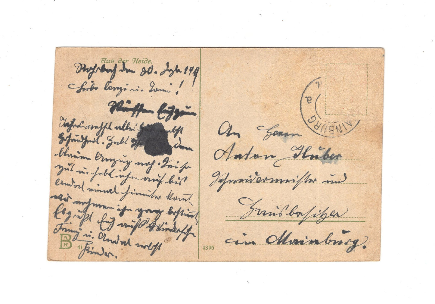 Ansichtskarte Lüneburger Heide / Aus der Heide - 1914