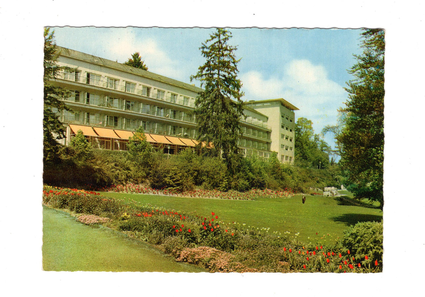 Ansichtskarte Bad Schwalbach im Taunus / Kurpark und Kurhotel