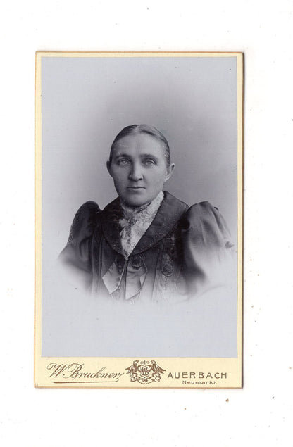 Fotografie Damenportrait - Auerbach 1890er / CDV N1-17
