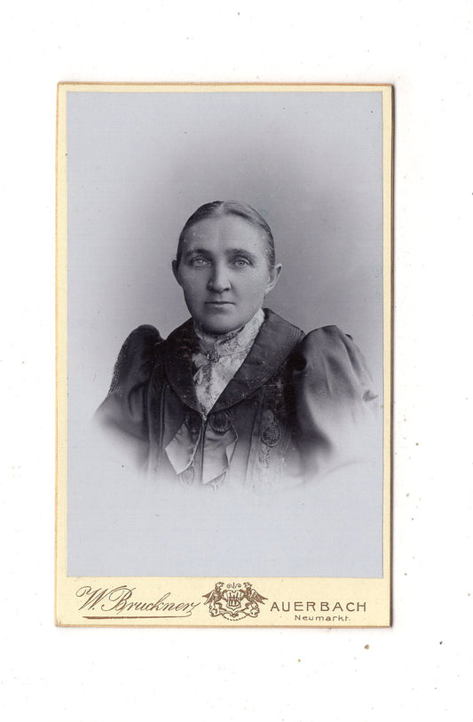 Fotografie Damenportrait - Auerbach 1890er / CDV N1-17