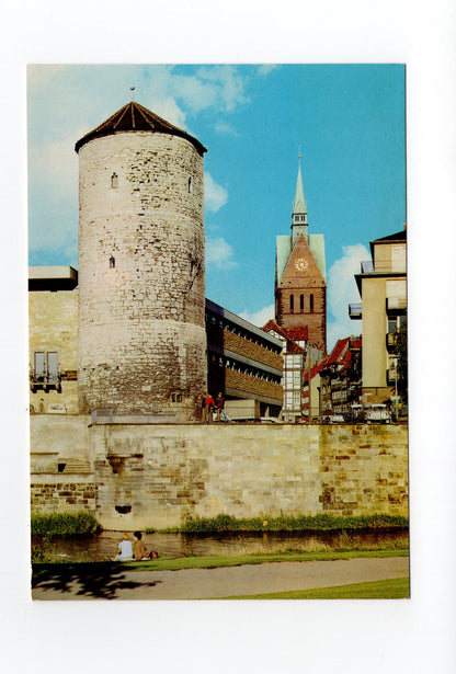 Ansichtskarte Hannover / Beginenturm und Marktkirche